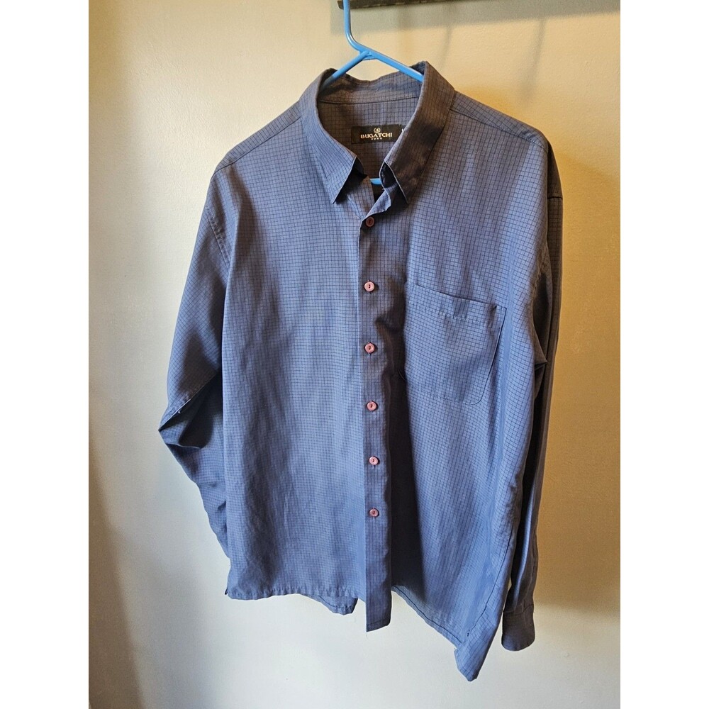 Bugatchi Mens Collared Shirt size LARGE